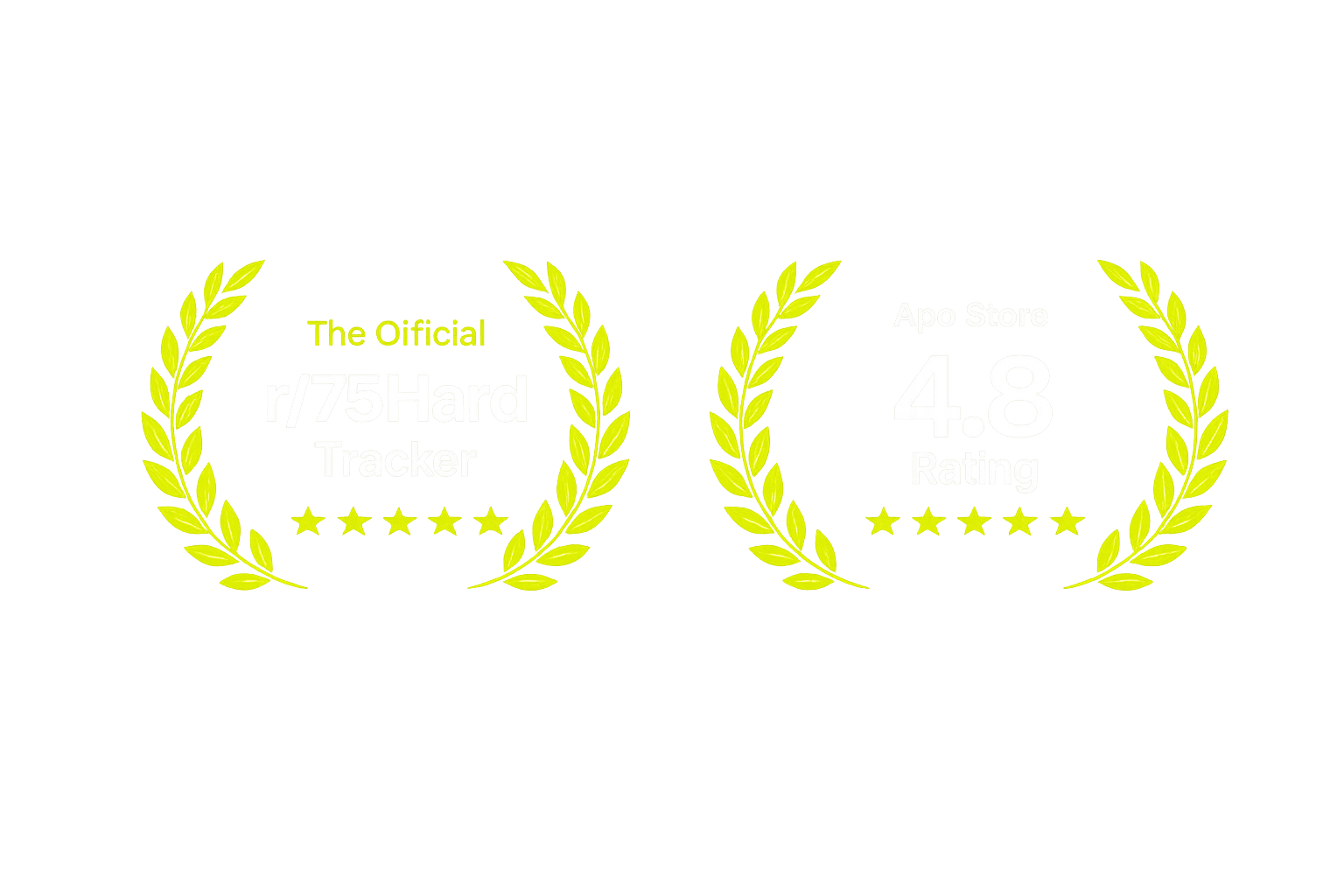 The Official r/75Hard Tracker and 4.8 App Store rating